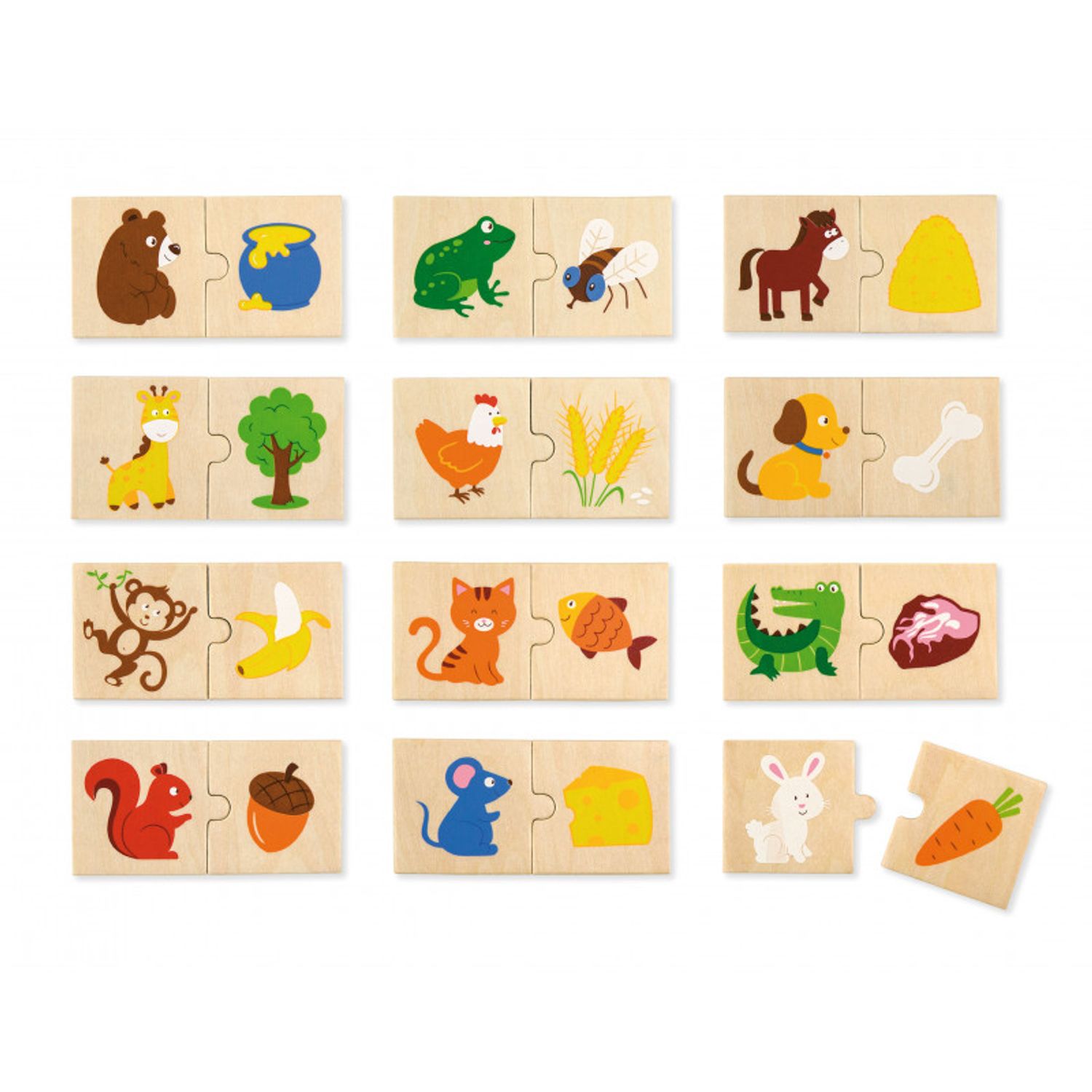 Puzzle sortator - Animale si hrana, Viga fotografia produsului