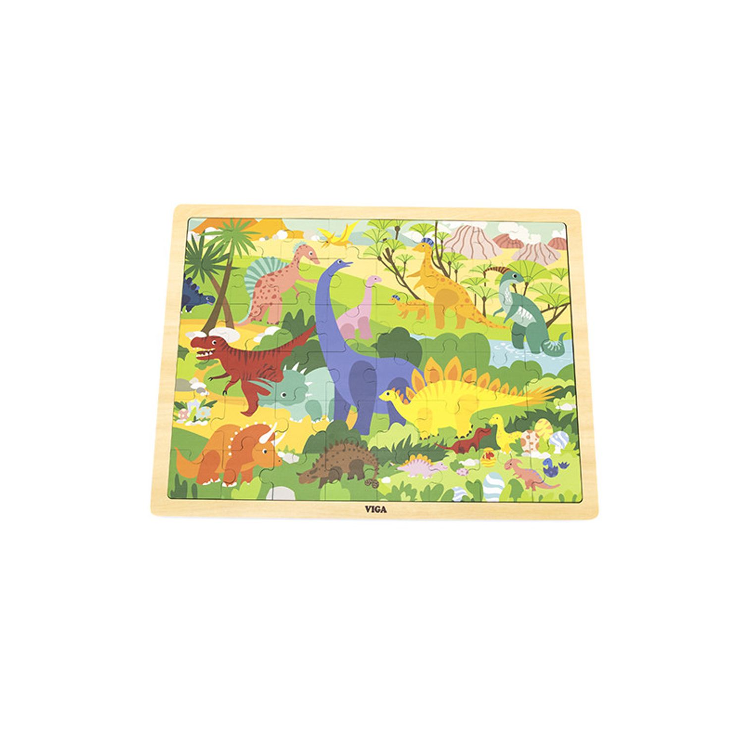 Puzzle Lumea dinozaurilor, 48 de piese, Viga fotografia produsului