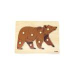 Puzzle Montessori, Urs, Viga fotografia produsului