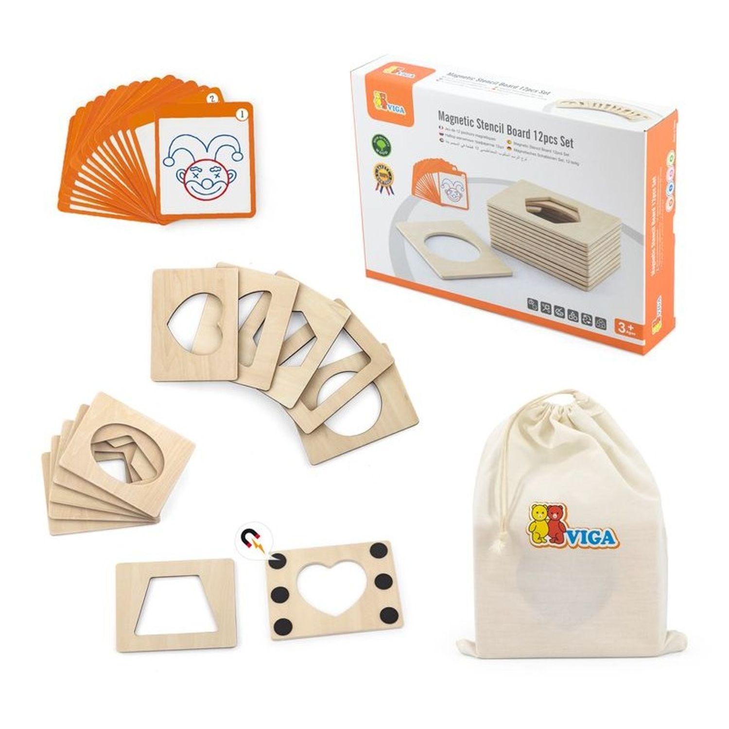 Set sabloane magnetice, 12 buc, Viga fotografia produsului