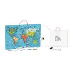 Puzzle magnetic Harta lumii si tabla de scris, Viga fotografia produsului