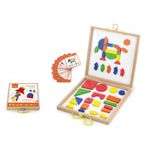 Set magnetic - forme geometrice din lemn cu cutie fotografia produsului