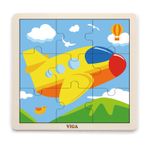 Puzzle din 9 piese mari - avion fotografia produsului