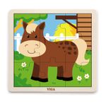 Puzzle din 9 piese mari - cal fotografia produsului
