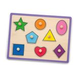 Puzzle cu maner - forme geometrice fotografia produsului