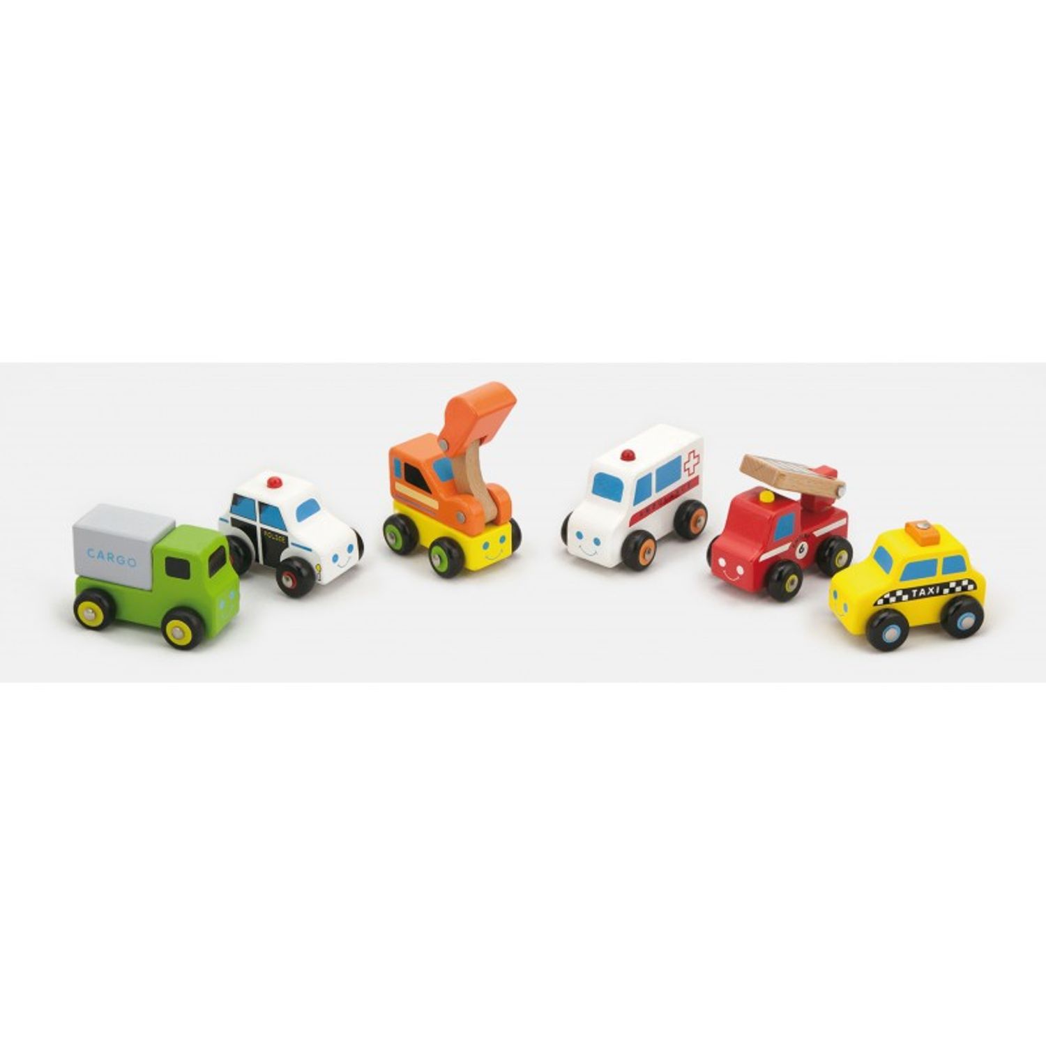 Set de 6 minivehicule - serviciul de urgente fotografia produsului