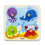 Puzzle cu manere Animale din ocean, Viga fotografia produsului