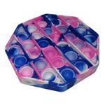 Jucarie antistres, Pop it, silicon, hexagon, 12 cm, multicolor fotografia produsului View 4 S