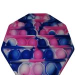 Jucarie antistres, Pop it, silicon, hexagon, 12 cm, multicolor fotografia produsului View 5 S
