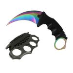 Set box, model 2019, cu snur si cutit, Karambit, fade, 18.5 cm fotografia produsului
