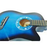 Chitara clasica din lemn 95 cm, Cutaway Country Blue fotografia produsului View 5 S