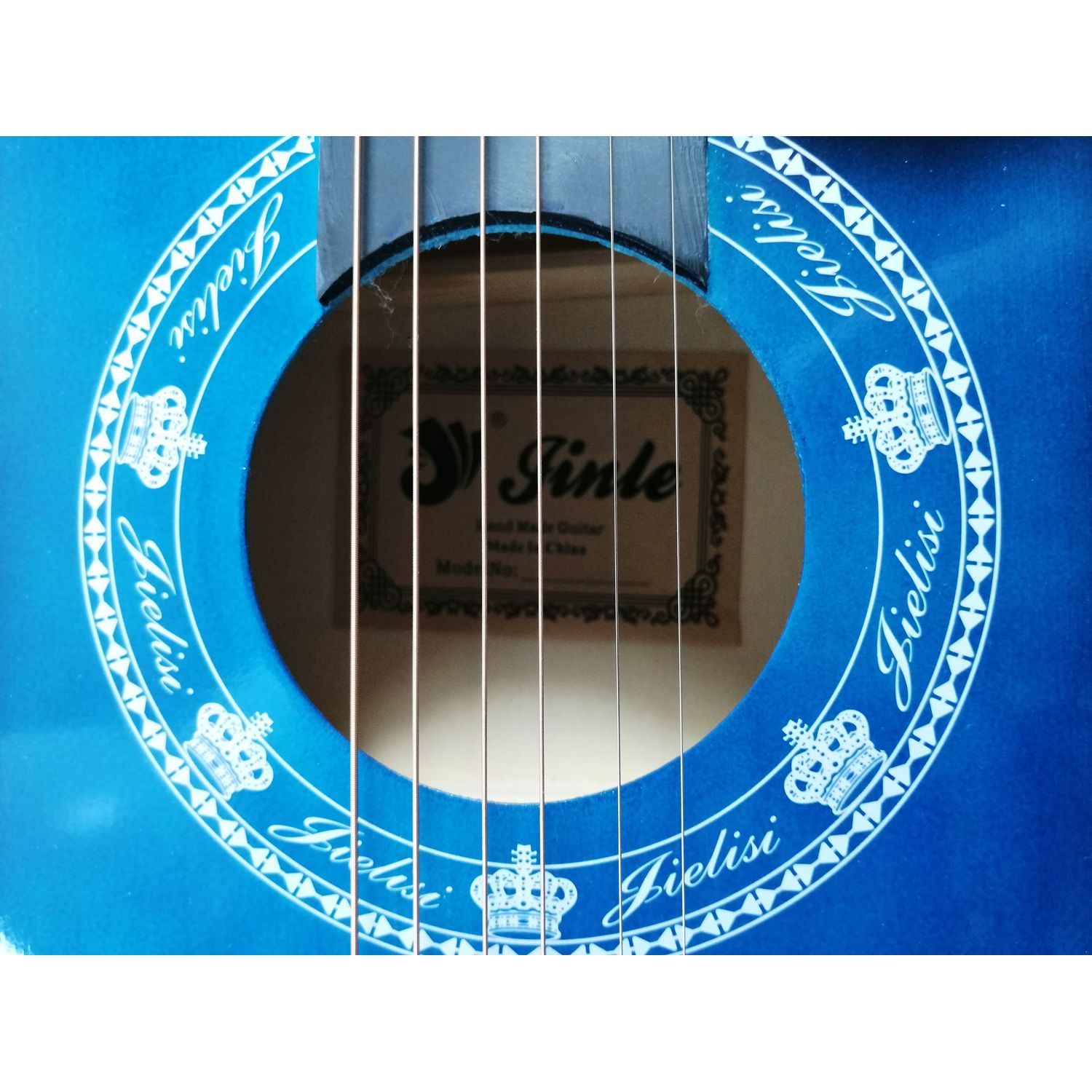 Chitara clasica din lemn 95 cm, Cutaway Country Blue fotografia produsului View 6 L