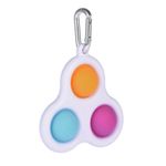 Jucarie antistres, Pop it, tip breloc, model triunghi, 8 cm, multicolor fotografia produsului View 4 S