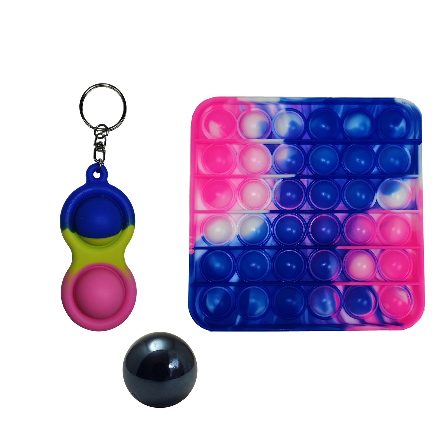 Set doua jucarii antistres, model Pop It, multicolor, bila inclusa fotografia produsului