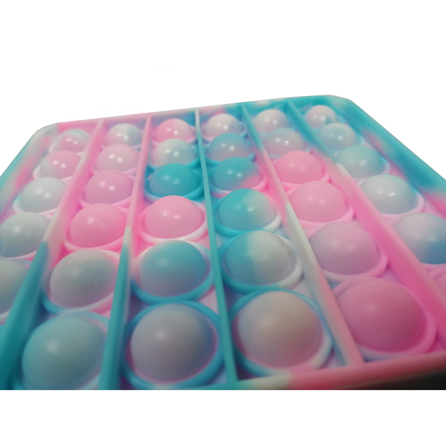 Set doua jucarii antistres, model Pop it, silicon, multicolor, bila inclusa fotografia produsului View 7 L