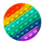 Jucarie Interactiva POP IT Cerc - Antistres, Silicon Moale, Multicolor fotografia produsului