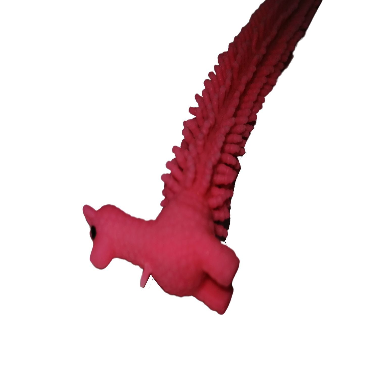 Jucarie antistres, Gummy Llama, cauciuc, 21 cm, roz fotografia produsului View 3 L