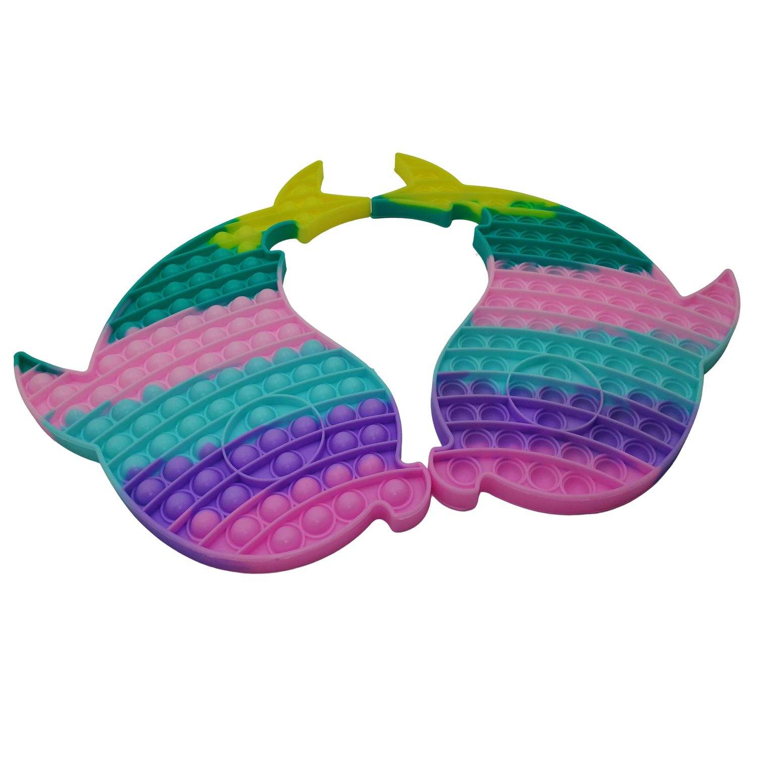 Jucaria antistres, Pop it Grand, model delfini siamezi, 41 cm, multicolor fotografia produsului View 4 L