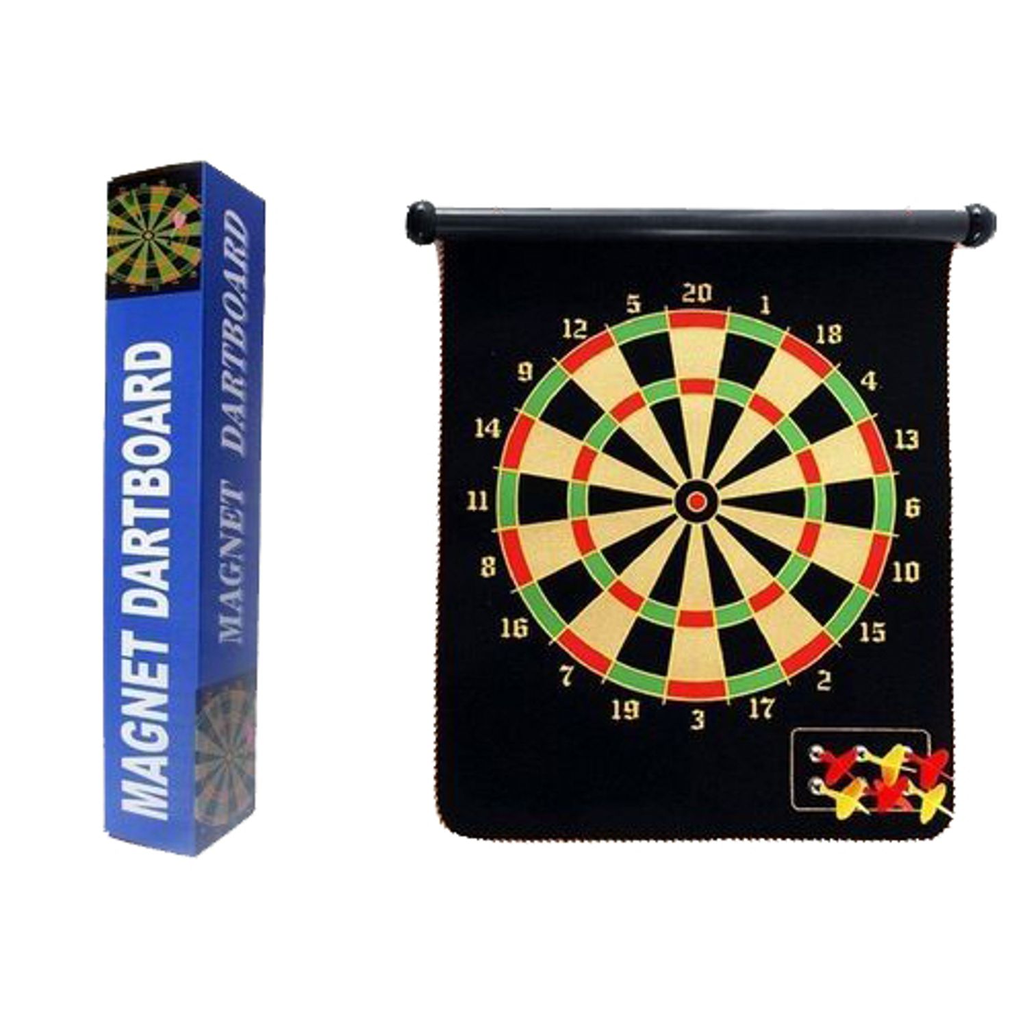 Tabla magnetica de darts, 47 cm, textil, neagra fotografia produsului View 3 L