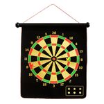 Tabla magnetica de darts, 47 cm, textil, neagra fotografia produsului