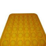 Jucarie antistres, Pop it, silicon, patrat, 12.5 cm, galben fotografia produsului View 5 S