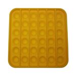 Jucarie antistres, Pop it, silicon, patrat, 12.5 cm, galben fotografia produsului View 2 S