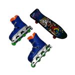 Set mini figurine IdeallStore&reg;, Finger Maniac, skateboard, role, multicolor fotografia produsului View 2 S