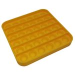 Jucarie antistres, Pop it, silicon, patrat, 12.5 cm, galben fotografia produsului View 4 S