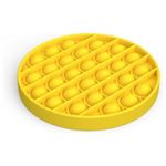 Jucarie antistres, Pop it, silicon, 13 cm, galben fotografia produsului View 2 S