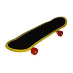 Mini Skateboard IdeallStore&reg;, Fingerboard Light, LED, 9.5 cm, negru fotografia produsului