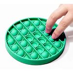 Jucarie antistres, Pop it, silicon, 13 cm, verde fotografia produsului View 4 S