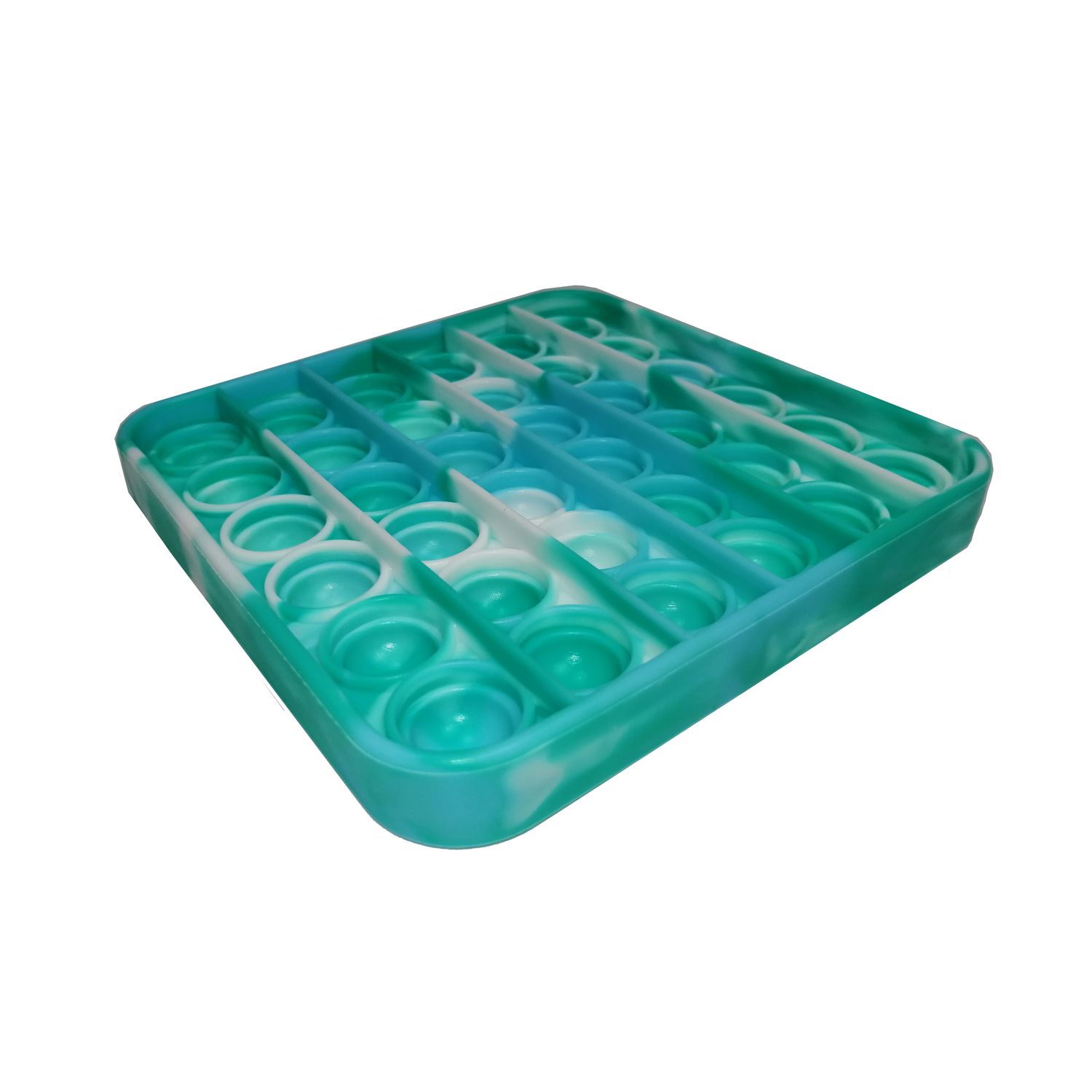 Jucarie antistres, Pop it, silicon, patrat, 13 cm, verde fotografia produsului View 3 L