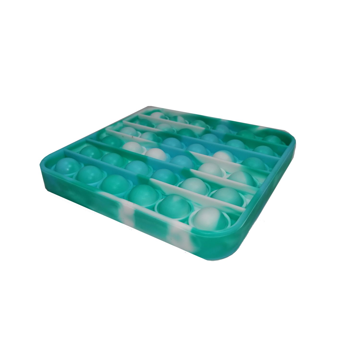 Jucarie antistres, Pop it, silicon, patrat, 13 cm, verde fotografia produsului View 2 L