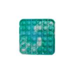 Jucarie antistres, Pop it, silicon, patrat, 13 cm, verde fotografia produsului