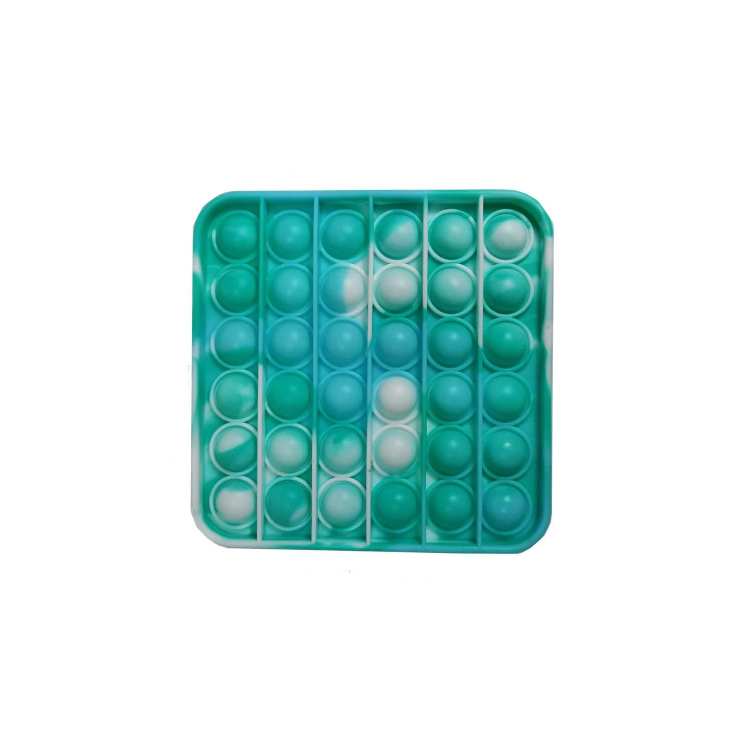 Jucarie antistres, Pop it, silicon, patrat, 13 cm, verde fotografia produsului
