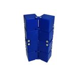 Jucarie antistres, cubul infinitului, 4 cm, plastic, albastru fotografia produsului View 5 S