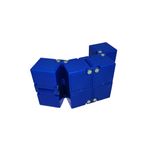 Jucarie antistres, cubul infinitului, 4 cm, plastic, albastru fotografia produsului View 4 S