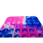 Jucarie antistres, Pop it, silicon, patrat, 13 cm, albastru fotografia produsului View 6 S