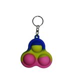 Set jucarii antistres, Pop it, breloc, silicon, 8 cm, tricolor fotografia produsului View 7 S