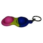 Set jucarii antistres, Pop it, breloc, silicon, 8 cm, tricolor fotografia produsului View 5 S
