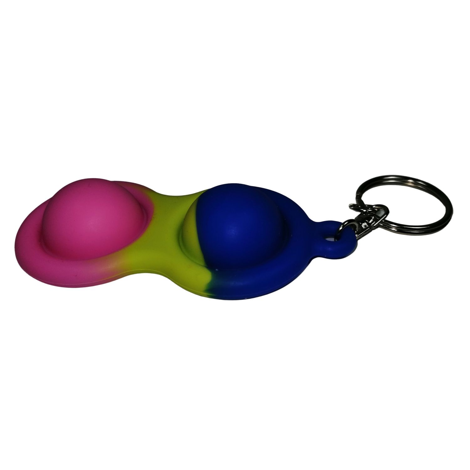 Set jucarii antistres, Pop it, breloc, silicon, 8 cm, tricolor fotografia produsului View 5 L