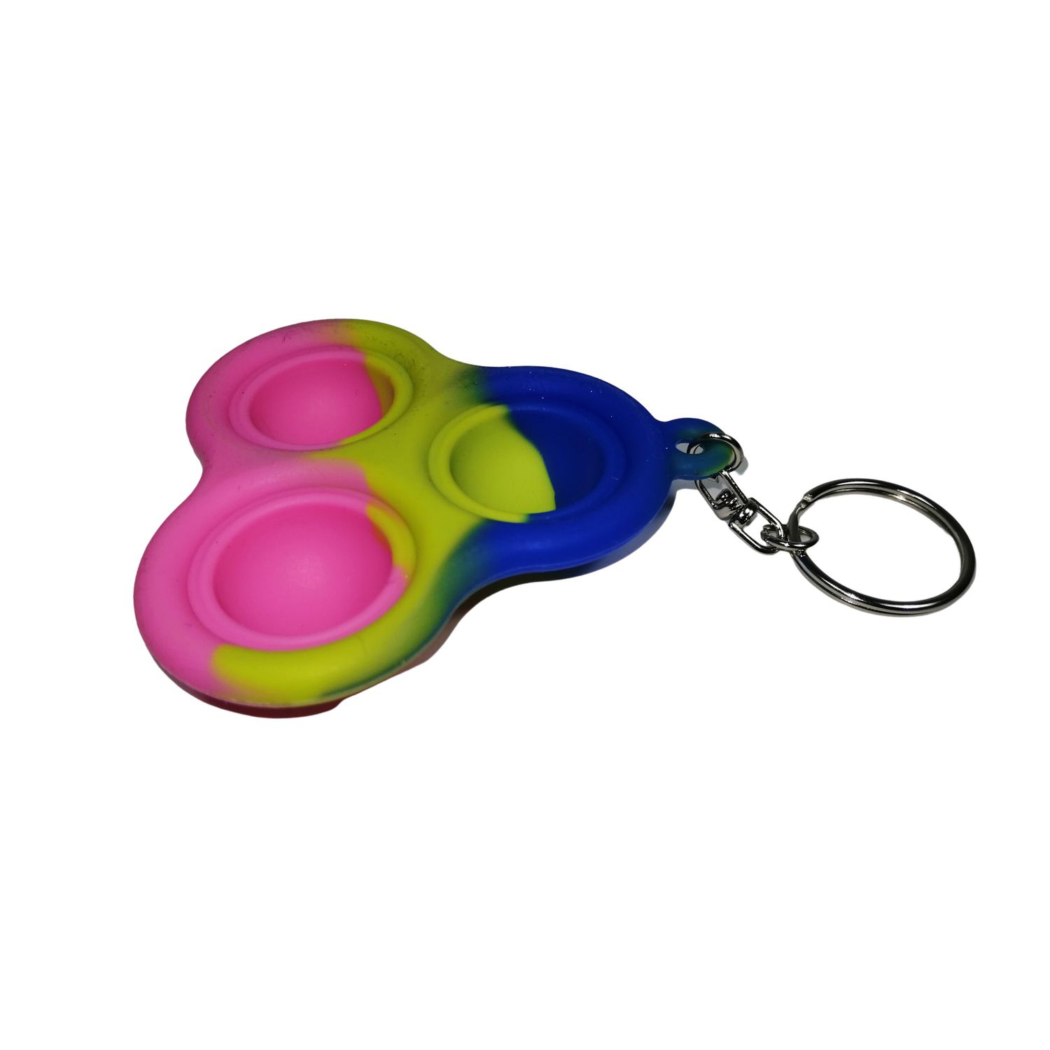 Set jucarii antistres, Pop it, breloc, silicon, 8 cm, tricolor fotografia produsului View 10 L