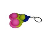 Set jucarii antistres, Pop it, breloc, silicon, 8 cm, tricolor fotografia produsului View 9 S