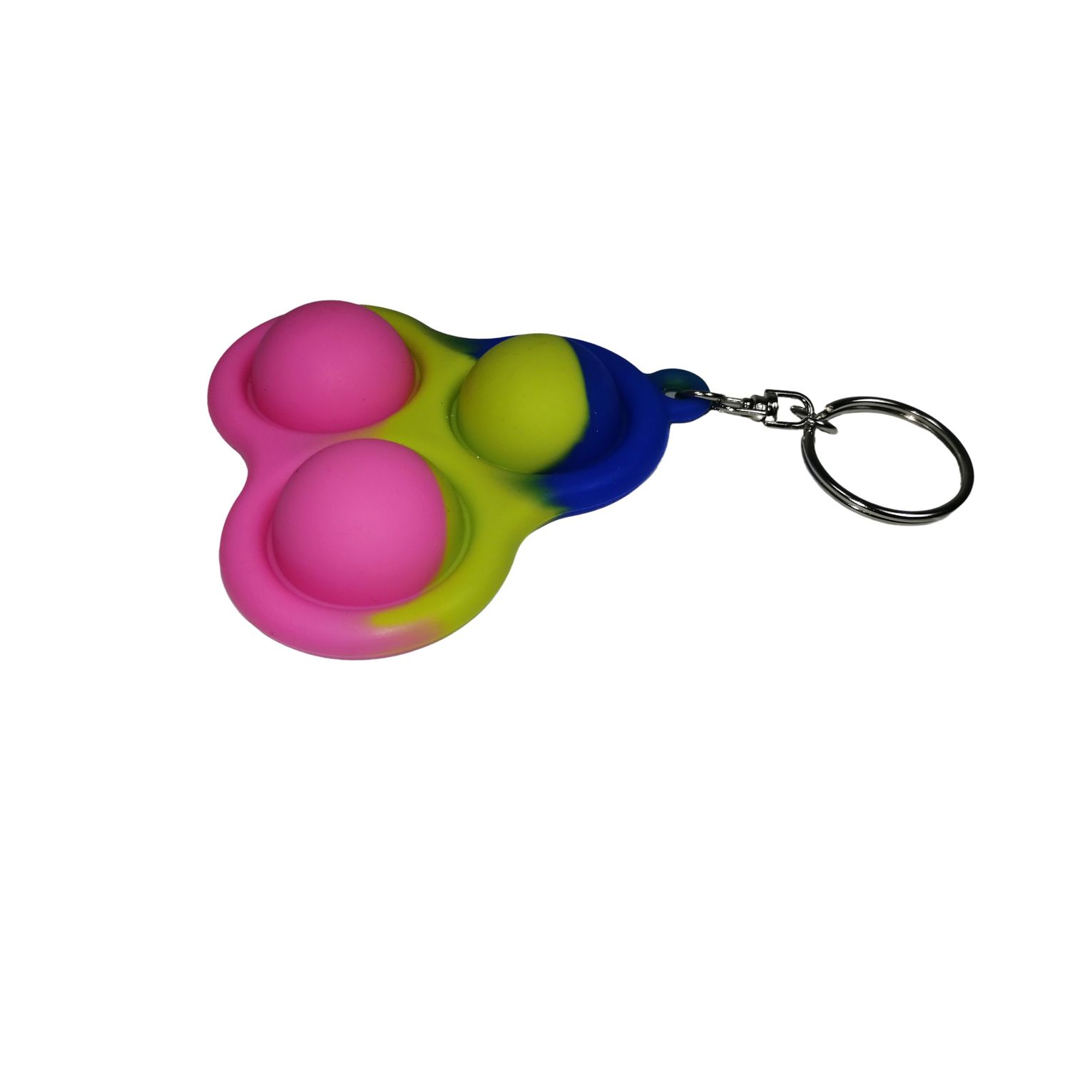 Set jucarii antistres, Pop it, breloc, silicon, 8 cm, tricolor fotografia produsului View 9 L