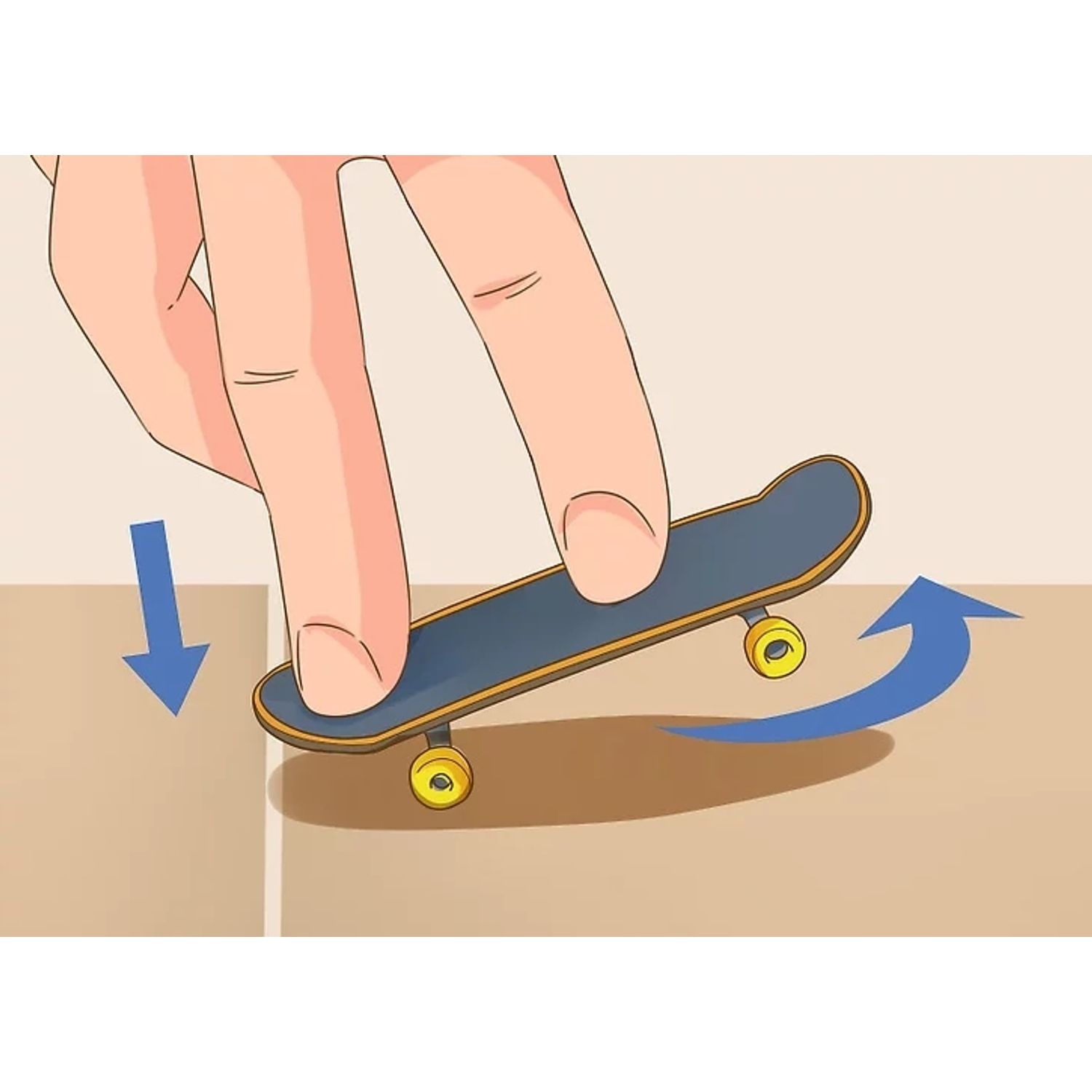 Mini Skateboard, Fingerboard Extreme, 9.5 cm, negru fotografia produsului View 7 L