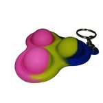 Set jucarii antistres, Pop it, breloc, silicon, 8 cm, tricolor fotografia produsului View 11 S