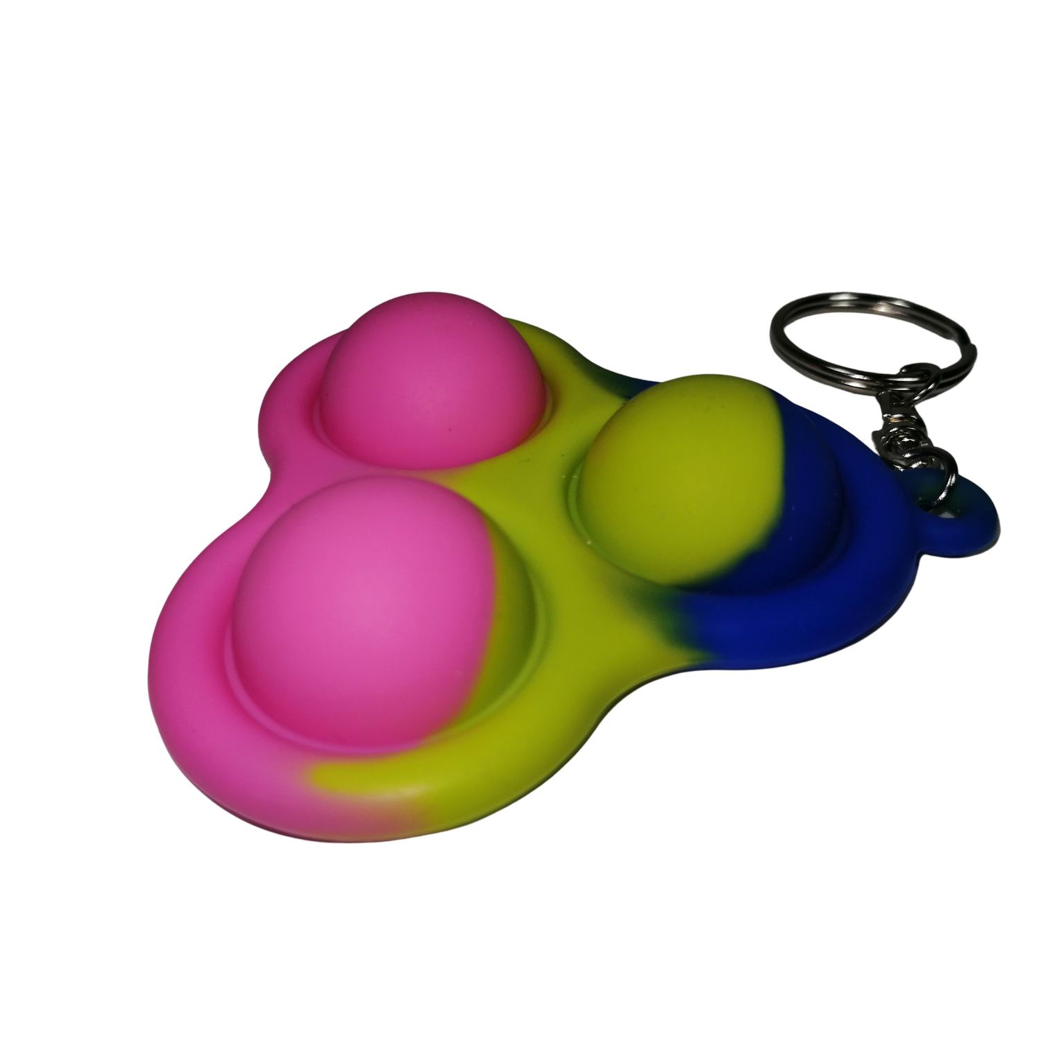 Set jucarii antistres, Pop it, breloc, silicon, 8 cm, tricolor fotografia produsului View 11 L