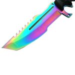 Cutit de vanatoare IdeallStore&reg;, Rainbow Element, 30.5 cm, otel inoxidabil, multicolor fotografia produsului View 4 S