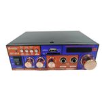 Amplificator digital, tip Statie, 2x20 W, Bluetooth, telecomanda, intrari USB, SD CARD, microfon fotografia produsului View 4 S