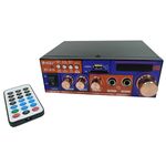 Amplificator digital, tip Statie, 2x20 W, Bluetooth, telecomanda, intrari USB, SD CARD, microfon fotografia produsului